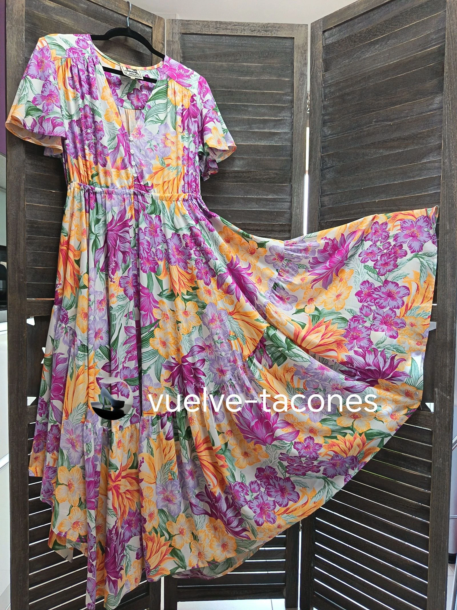 Asymmetrische bloemenjurk ♡ JAASE * maat M – photo 2